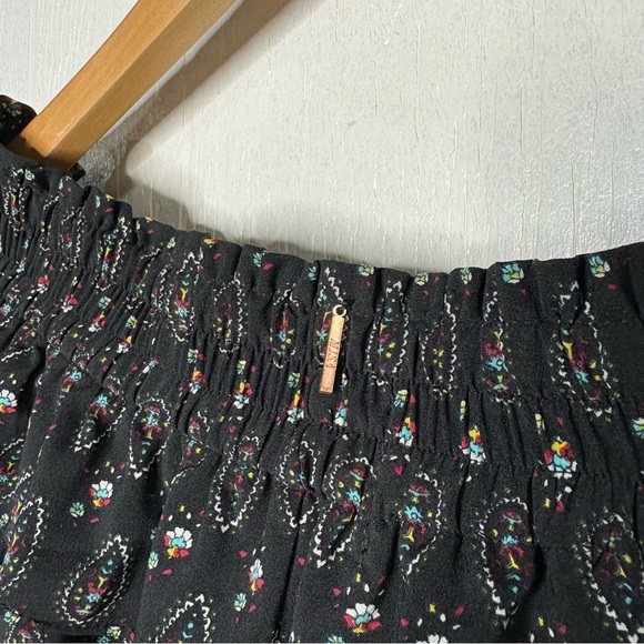 Misa Los Angeles Saskiya off the shoulder ruffle sleeve blouse black size small - Picture 9 of 11